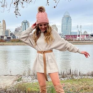 Free People Mini Sweater Dress/Sweater Size S